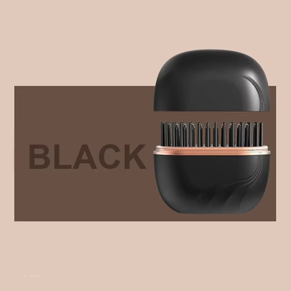 Mini Electric Heating Hair Straightener Brush Portable Hairdressing Tool Cordless Hair Straightener Comb Rechargeable