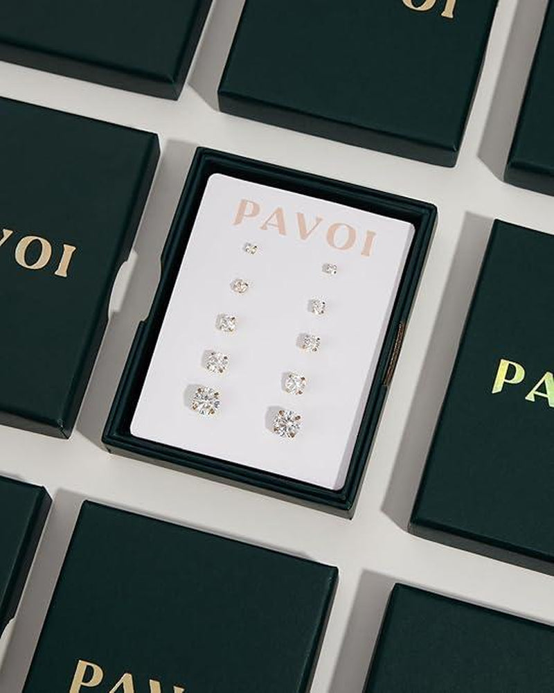 PAVOI 14K Gold Plated Bow Pendant Necklace for Women | Layering Chain Necklaces