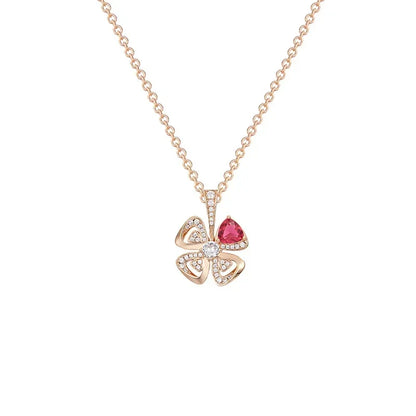 S925 Luxurious Set of Rose Colored Rings, Bracelets, and Necklaces. Where Opulence Meets Elegance，As Unique As You Are